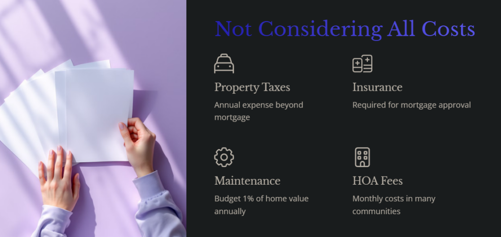 Not Considering All Homeownership Costs