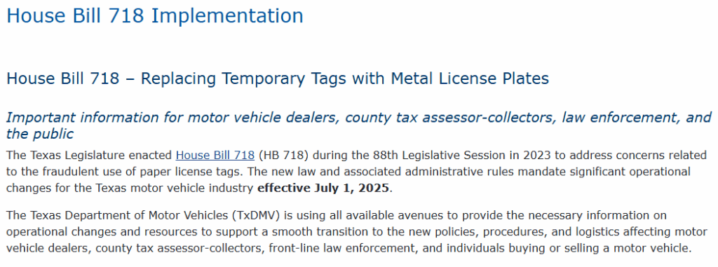 Texas Replaces Paper Temporary License Plates with Metal Plates Starting July 2025 - 2 realestatetrendshub texas replaces paper temporary license plates with metal plates starting july 2025 texas replaces paper temporary license plates with metal plates starting july 2025 2 Texas Replaces Paper Temporary License Plates with Metal Plates Starting July 2025 Market Trends